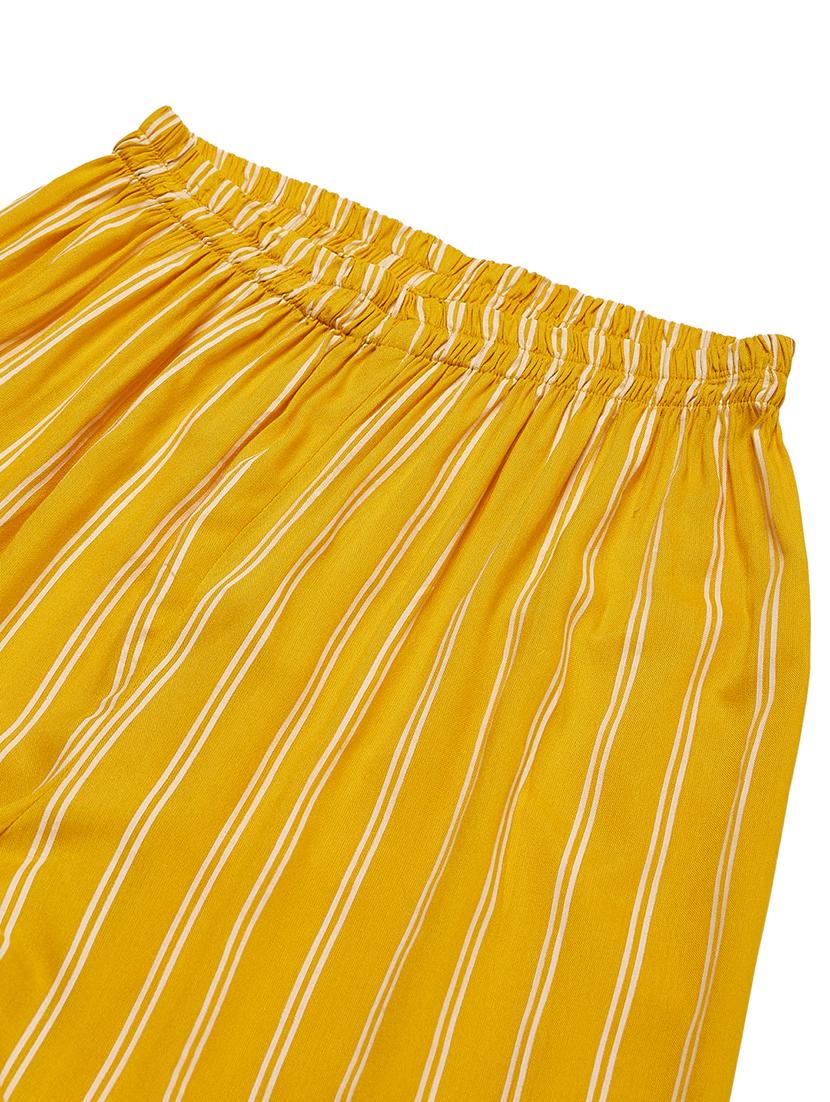 high rise striped palazzo - 17394047 - Zoom Image - 5