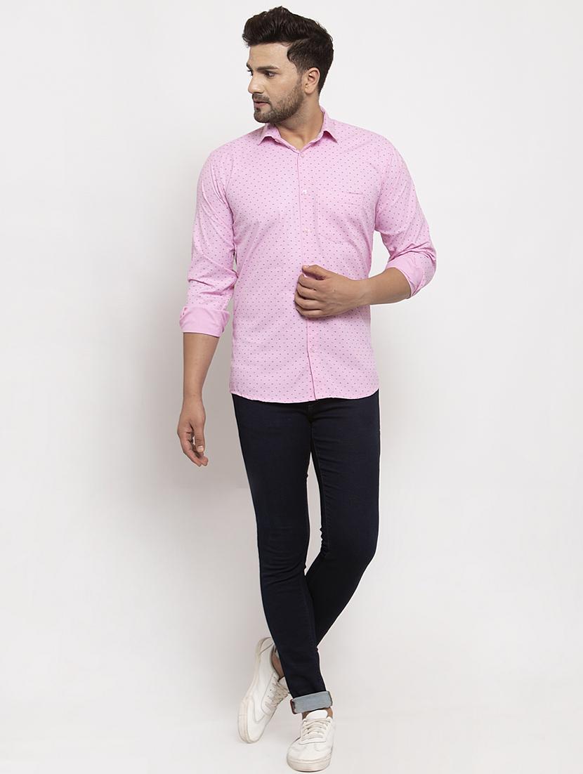 pink printed casual shirt - 17442586 - Standard Image - 3