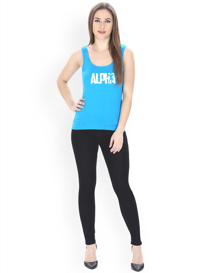 women's tank top shoulder strap top - 17443501 - Standard Image - 3