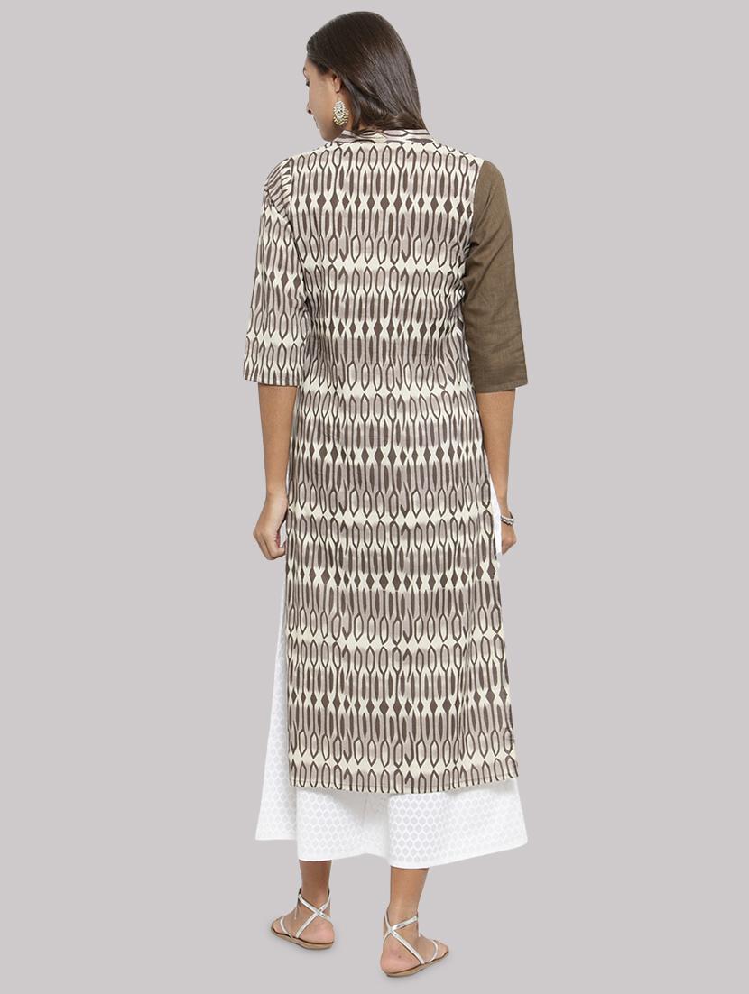 women's straight kurta - 17457752 - Zoom Image - 2