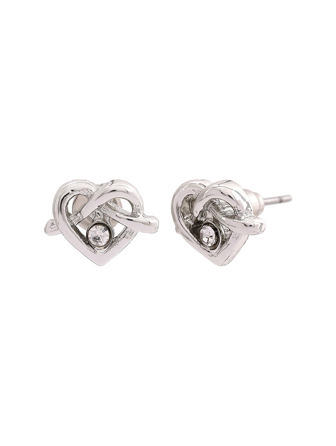 silver metal studs earring - 17542850 - Zoom Image - 2