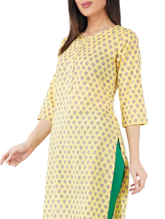 women's straight kurta - 17586554 - Standard Image - 3