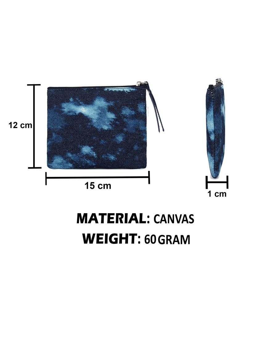 blue canvas regular pouch - 17588622 - Standard Image - 6
