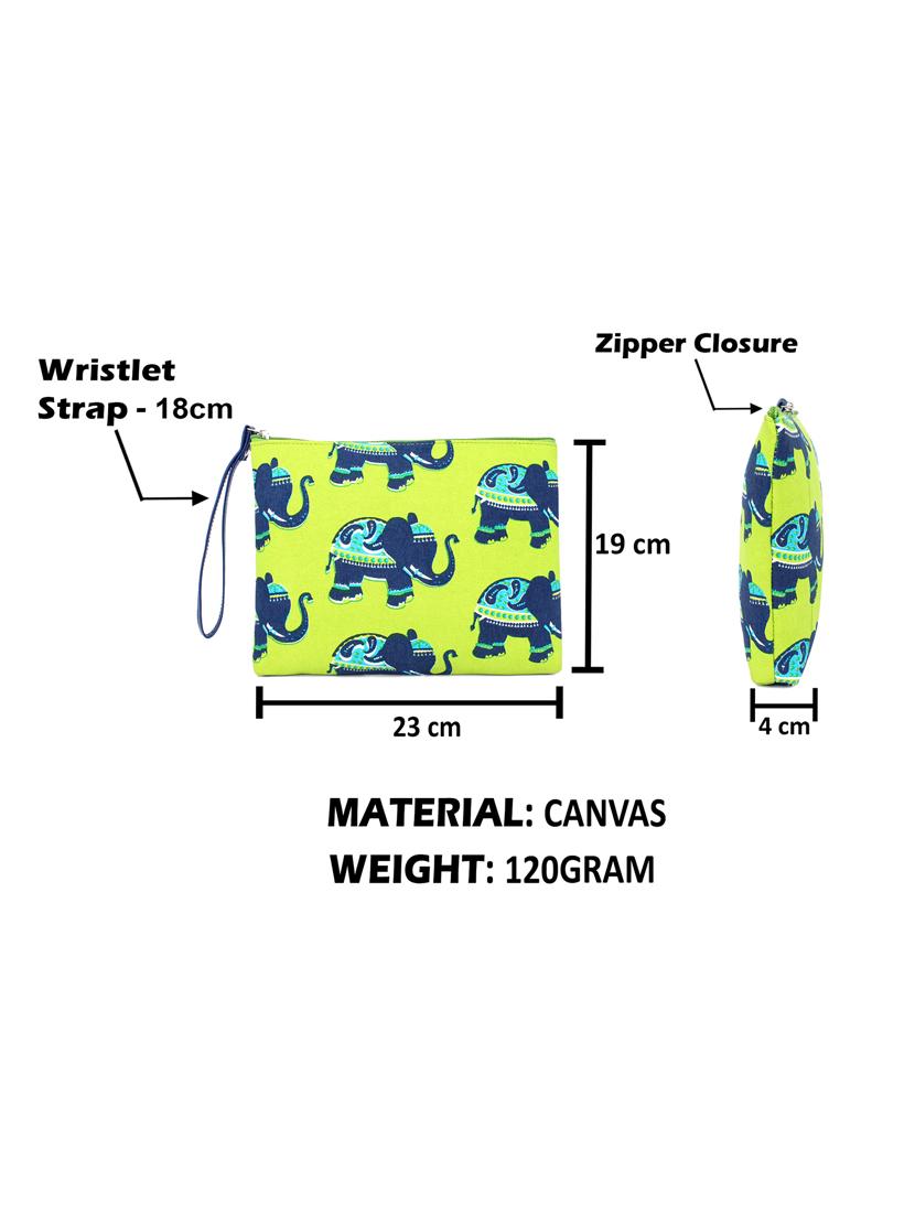 green canvas regular pouch - 17588629 - Zoom Image - 6