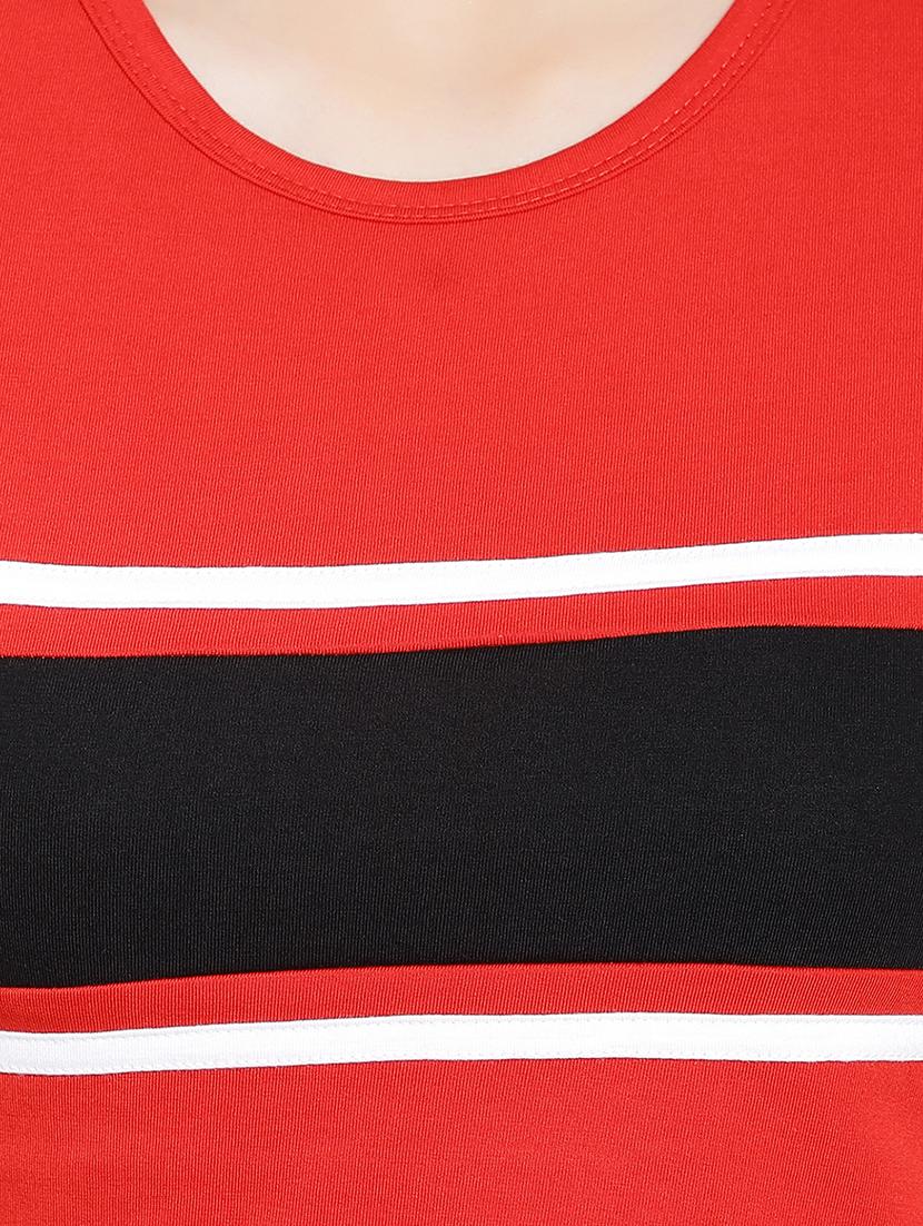 women's crop round neck t-shirt - 17596217 - Standard Image - 6