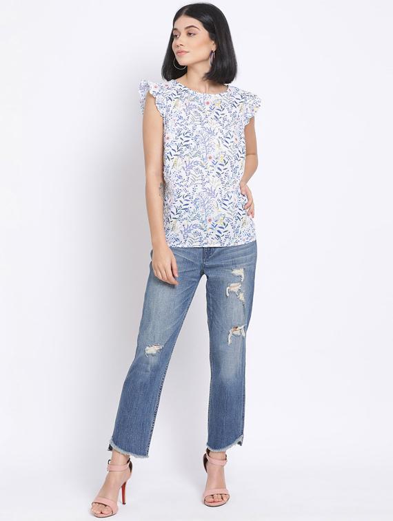 women's straight round neck top - 17620684 - Zoom Image - 3