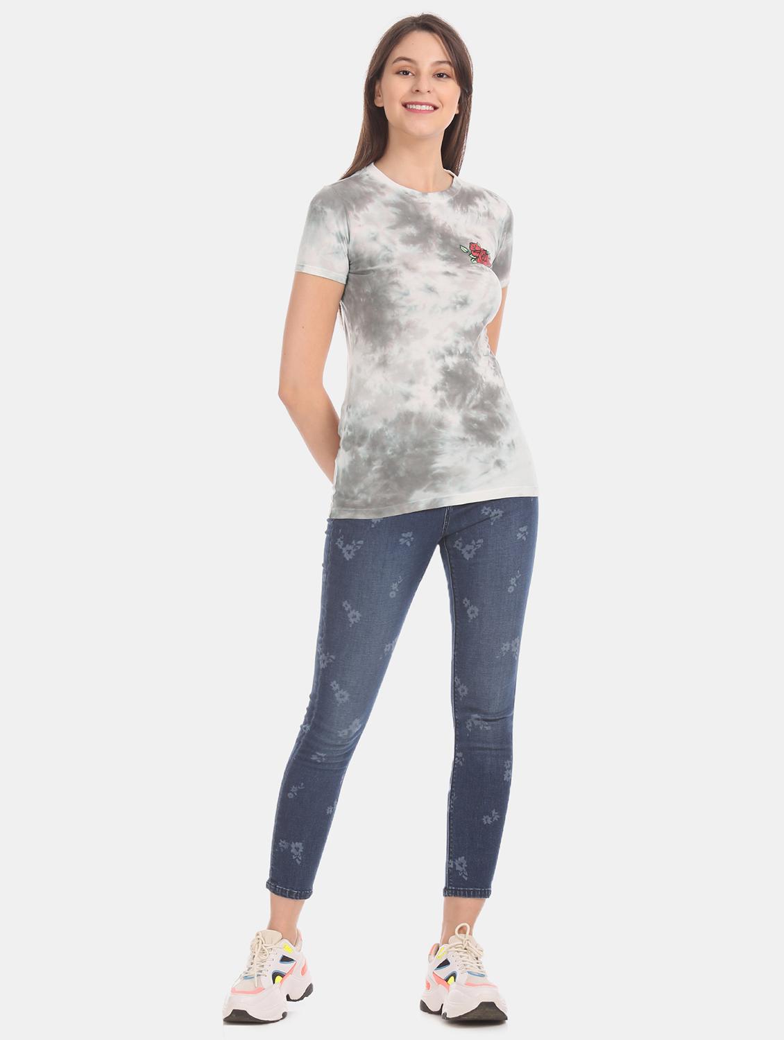 women's all over print crew neck t-shirt - 17665368 - Standard Image - 4