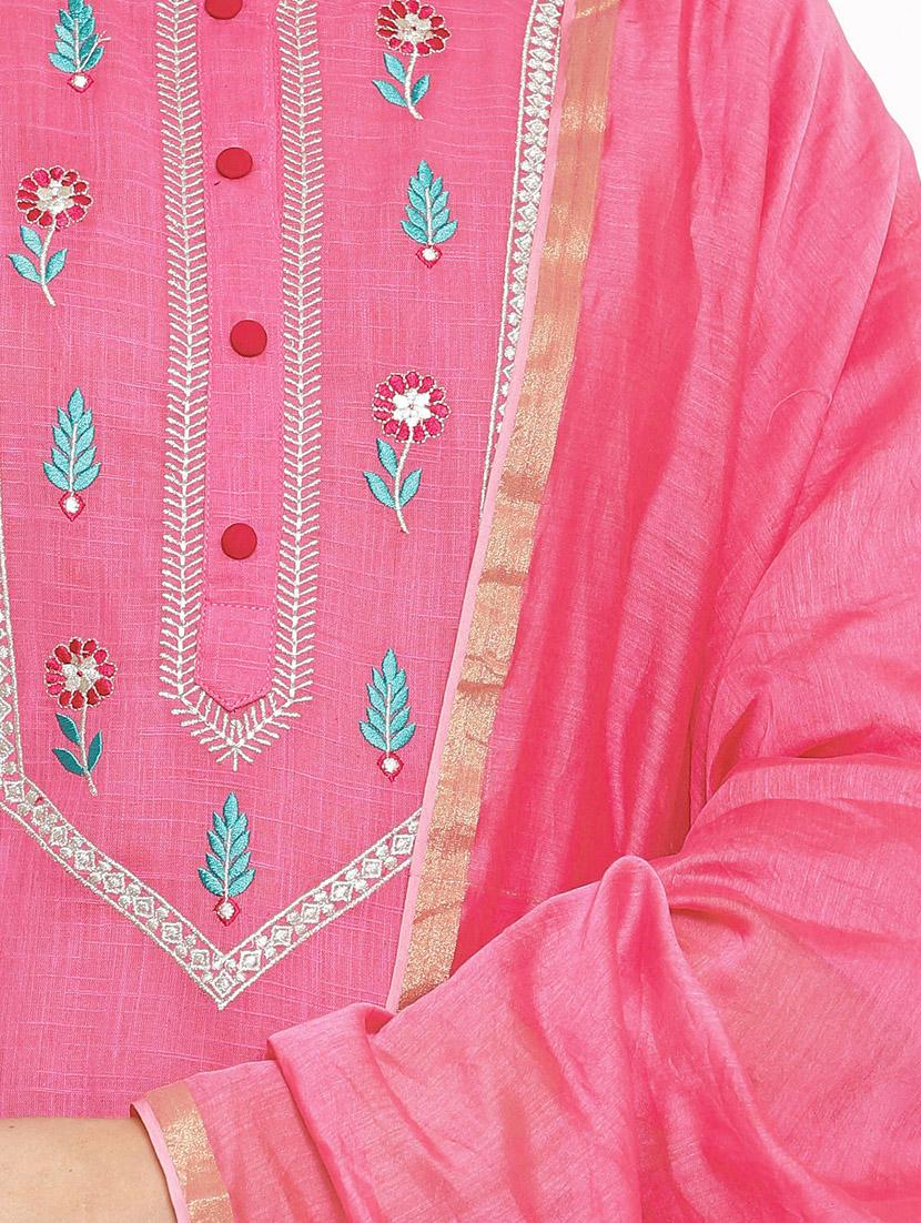 embroidered kurta palazzo set - 17714839 - Zoom Image - 3