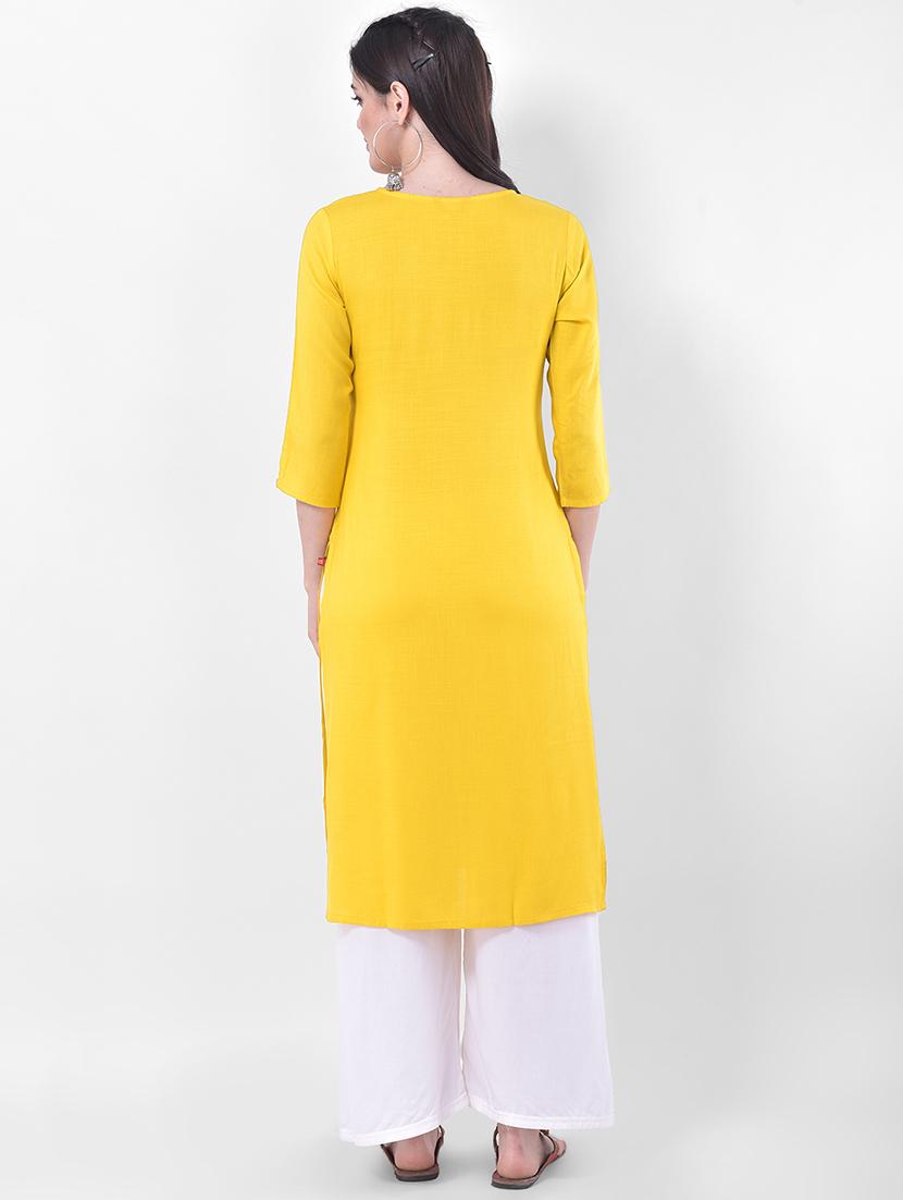 women's straight kurta - 17740969 - Zoom Image - 2