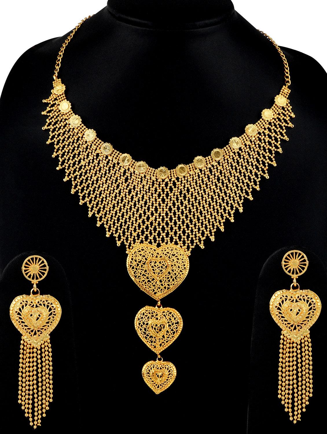 gold plated necklaces and earring - 17753238 - Zoom Image - 4