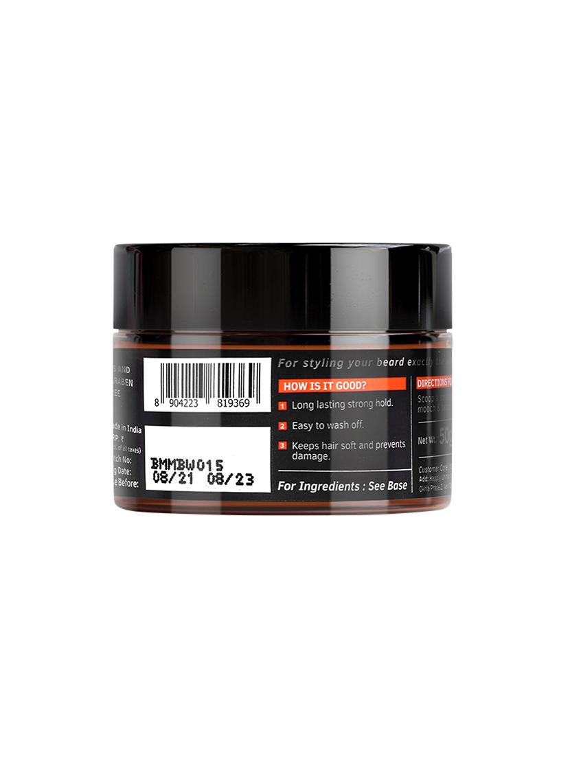 ustraa beard & mooch wax - strong hold - 50g and ustraa beard wash woody - 60ml - 17765318 - Zoom Image - 3