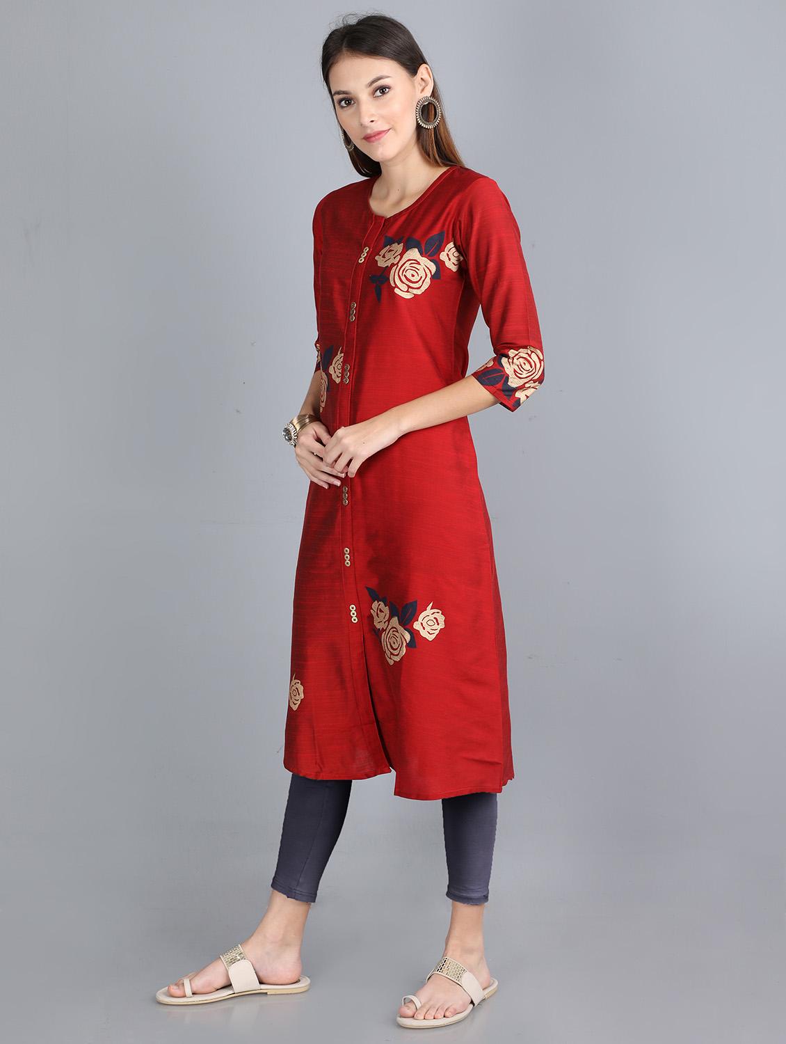 women's front slit kurta - 17813583 - Zoom Image - 3