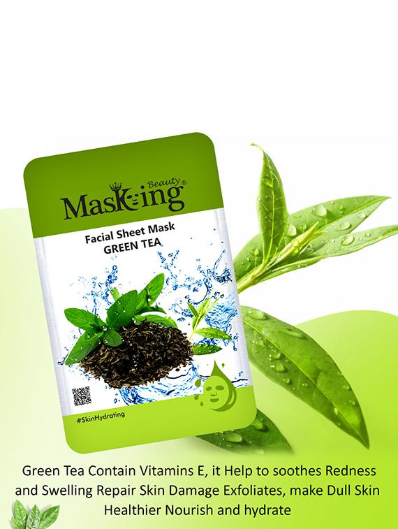 masking beauty facial sheet mask for skin lightening, nourishing, glowing & moisturizing for women & men combo of 5 - 17869527 - Zoom Image - 3