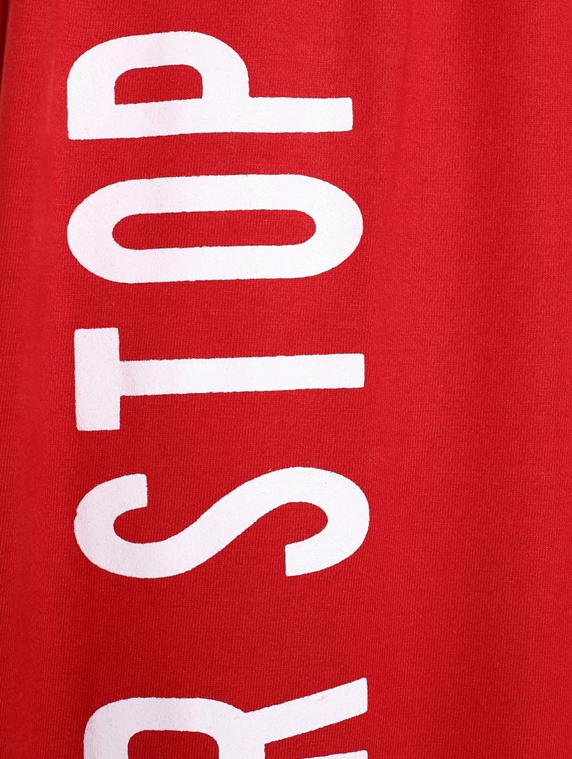 red printed track pant - 17930046 - Zoom Image - 2