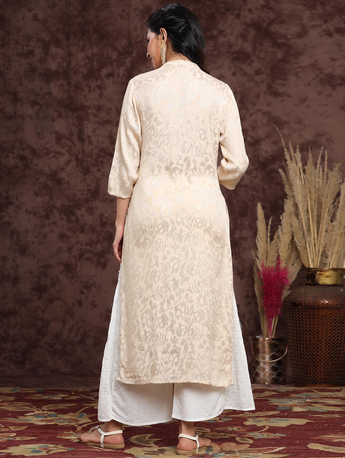 women's straight kurta - 17948098 - Standard Image - 2