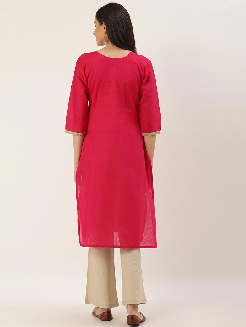 women's straight kurta - 17948947 - Zoom Image - 2
