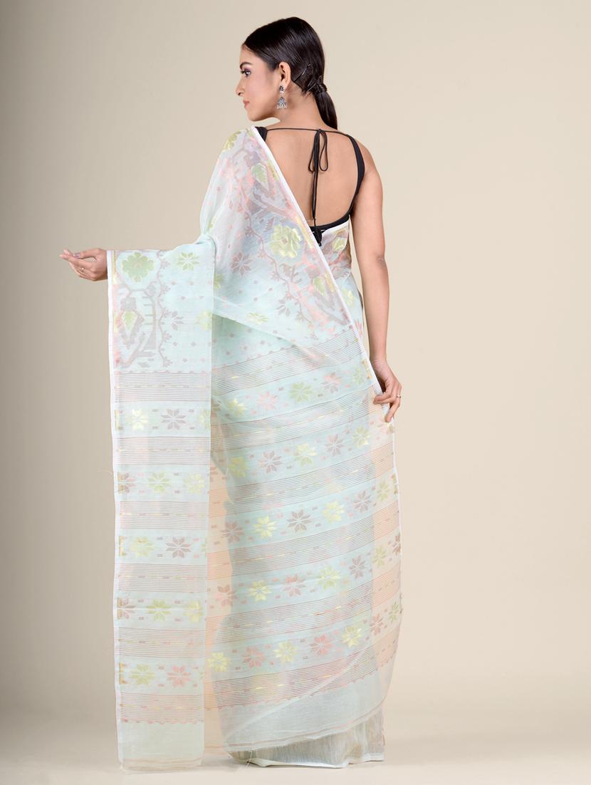 women self design jamdani saree - 17976213 - Zoom Image - 4