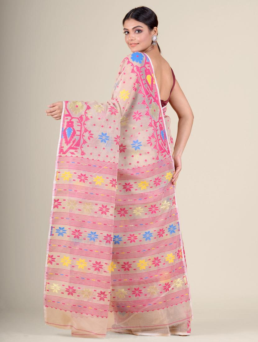 women self design jamdani saree - 17976216 - Zoom Image - 4