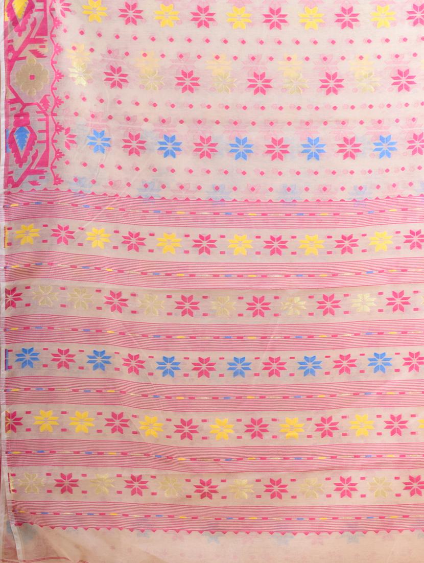 women self design jamdani saree - 17976216 - Zoom Image - 5