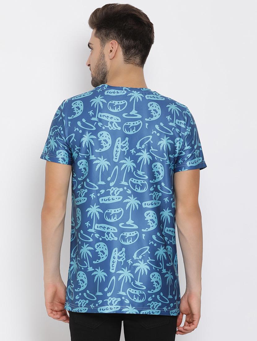 blue printed t-shirt - 17976541 - Zoom Image - 2