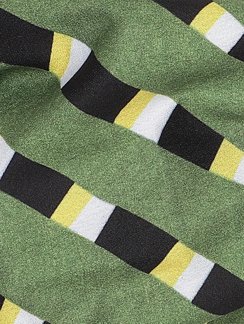 green printed viscose headband and scrunchy combo pack - 17987257 - Standard Image - 7