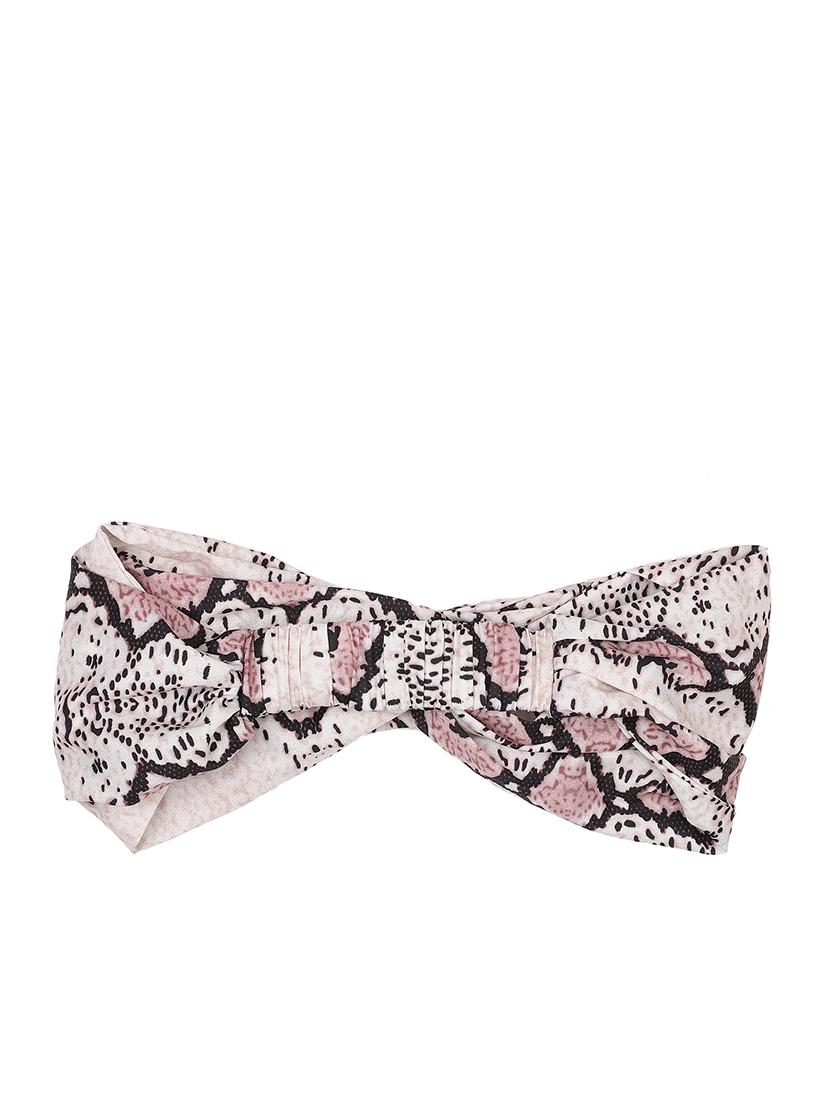 off white printed viscose headband and scrunchy combo pack - 17987268 - Standard Image - 3