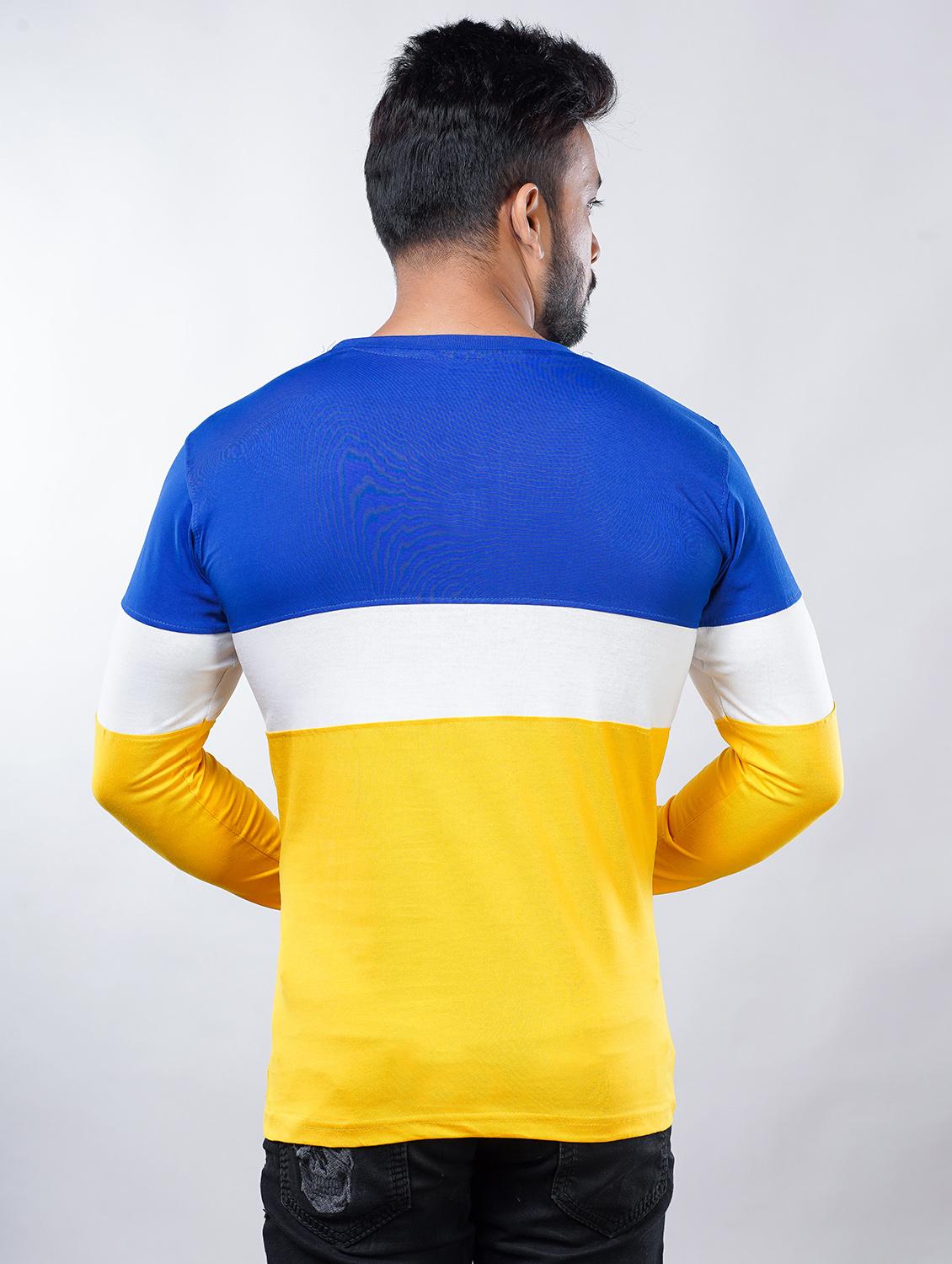 multi colorblock cut & sew t-shirt - 18005367 - Zoom Image - 2