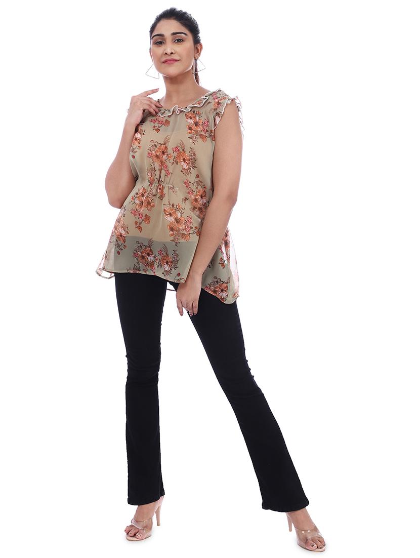 women's asymmetric mock neck top - 18045664 - Standard Image - 3