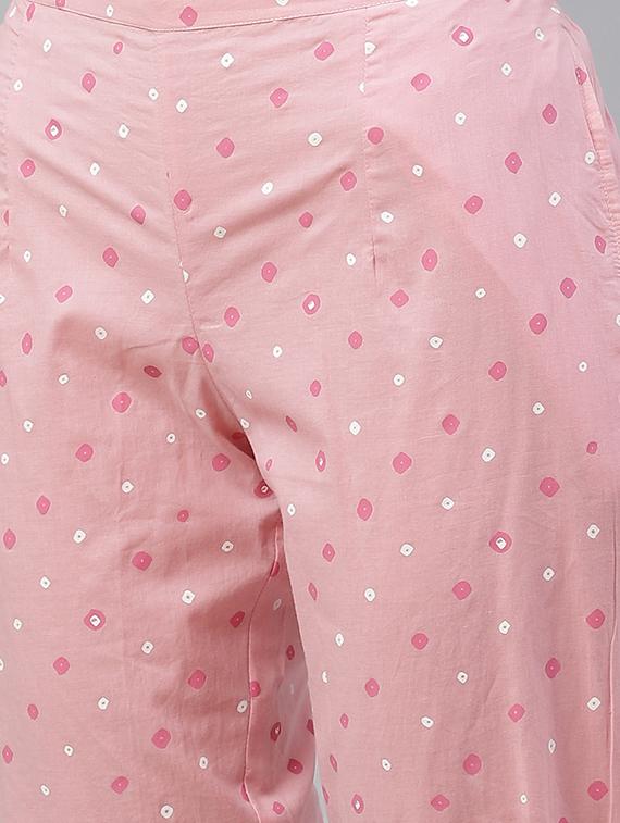 pink kurta pant set with dupatta - 18054206 - Zoom Image - 3