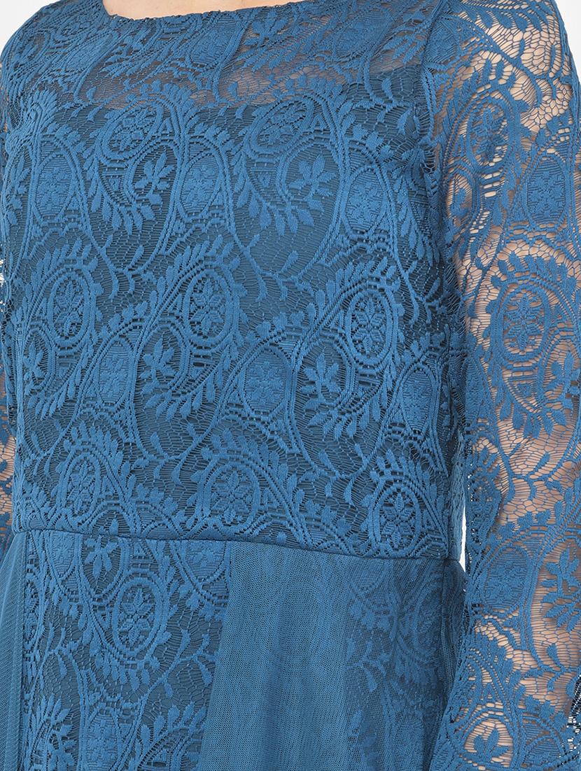 women's fit & flare tropical dress - 18056475 - Standard Image - 3