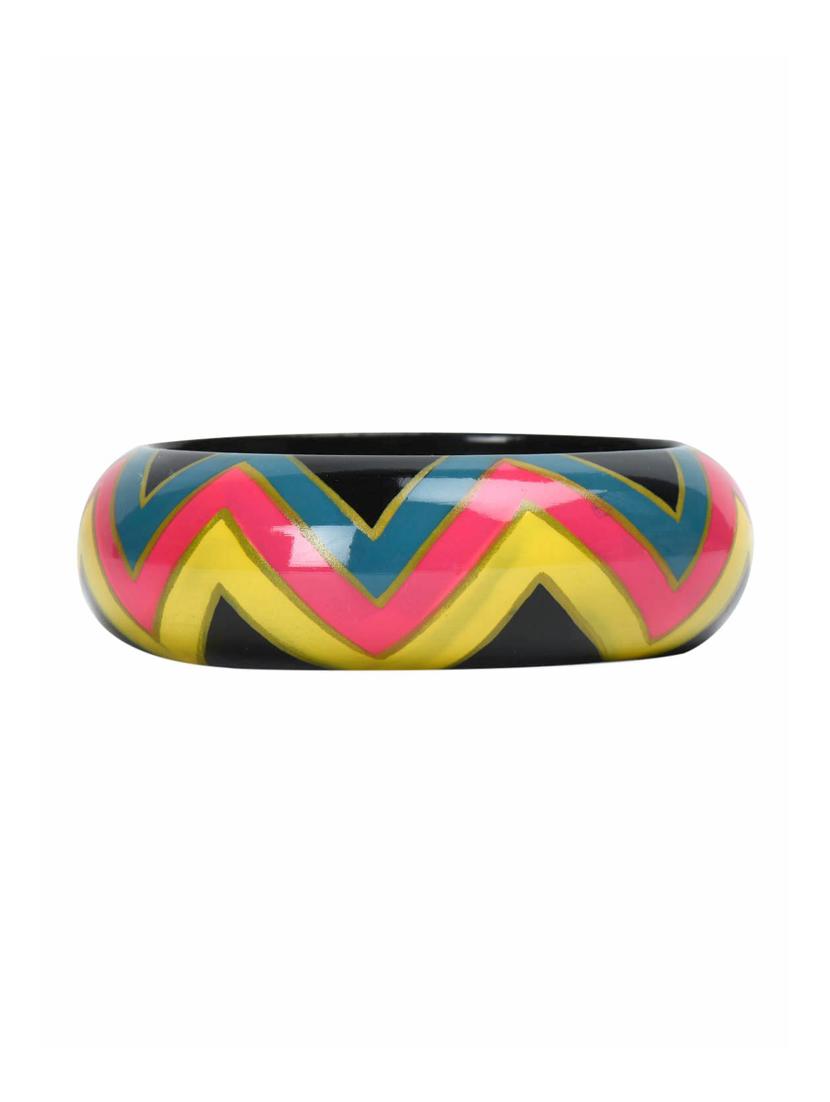 set of 3 multi colored wood bangle - 18112443 - Standard Image - 2