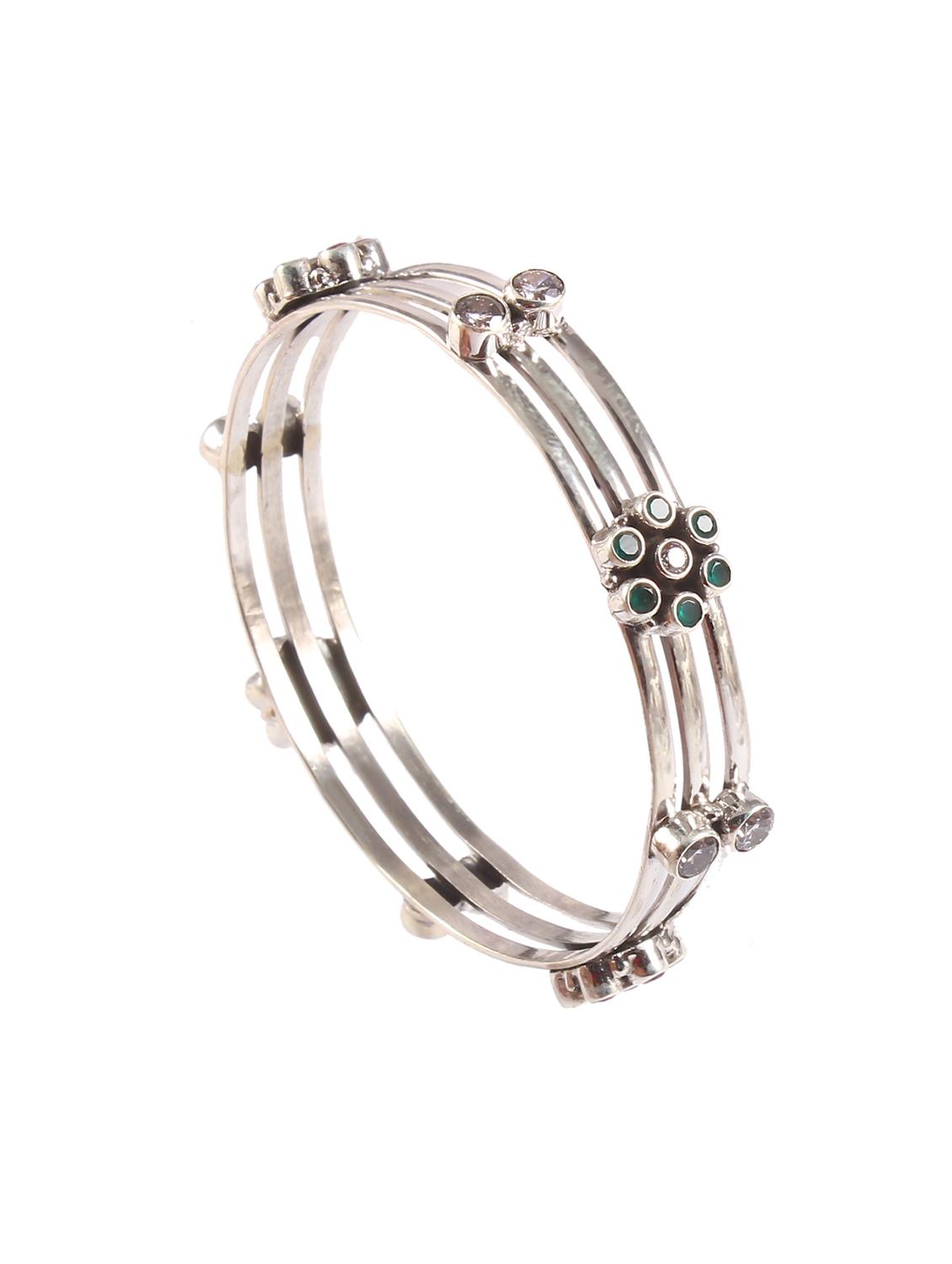 silver embellished bangle - 18137944 - Zoom Image - 3