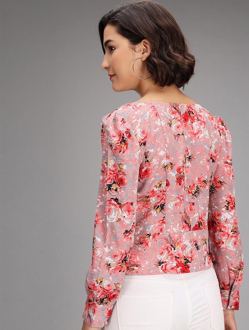 women's peplum square neck top - 18172483 - Standard Image - 2