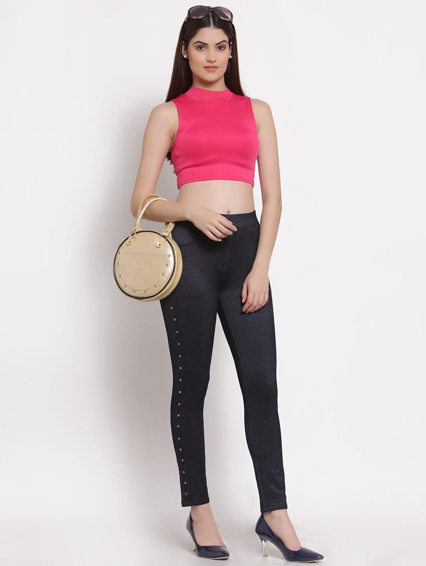 mid rise solid jegging - 18178142 - Standard Image - 3