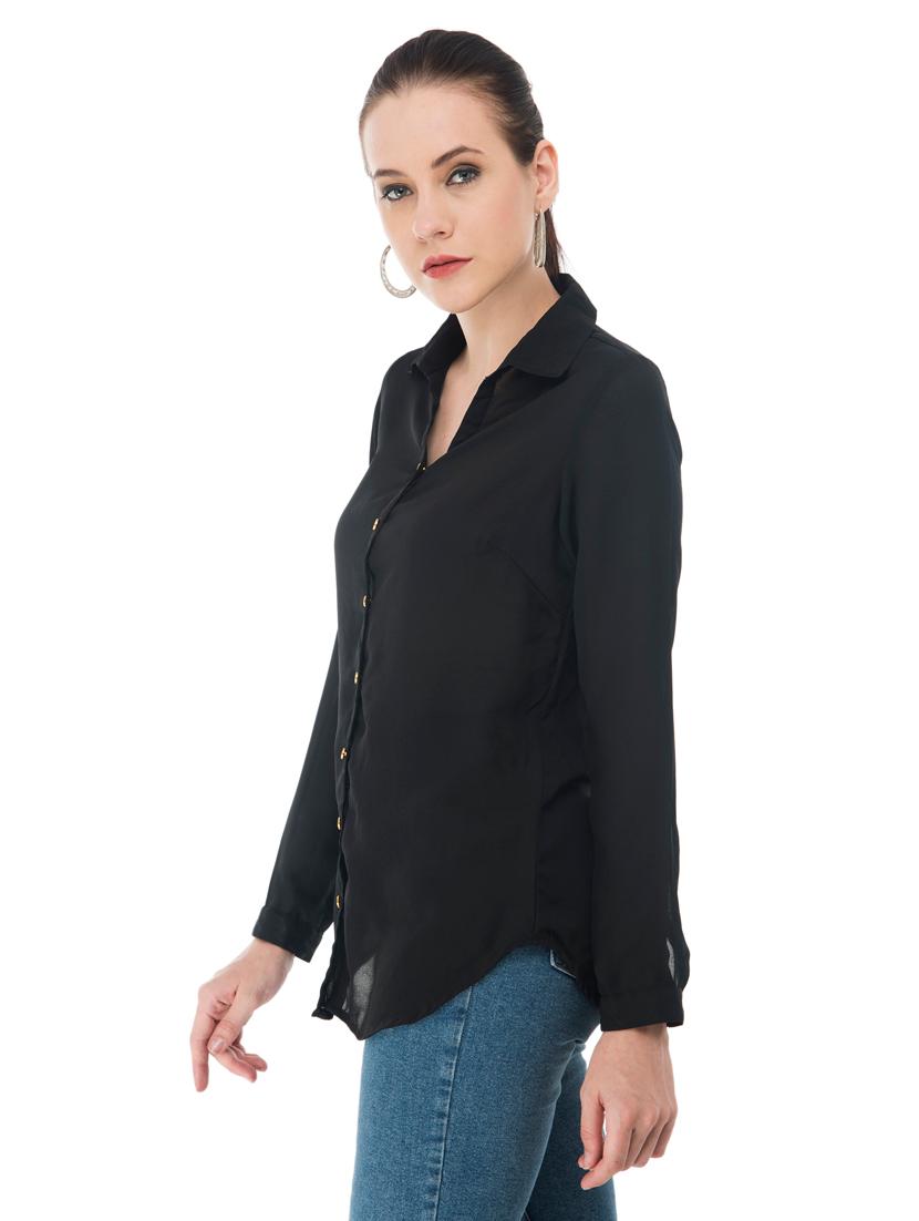 solid buttoned shirt - 18213487 - Zoom Image - 1