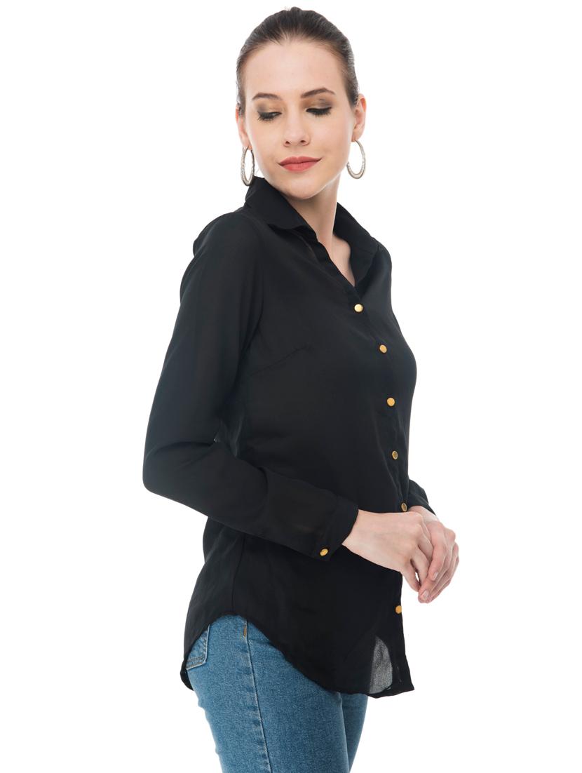 solid buttoned shirt - 18213487 - Zoom Image - 2