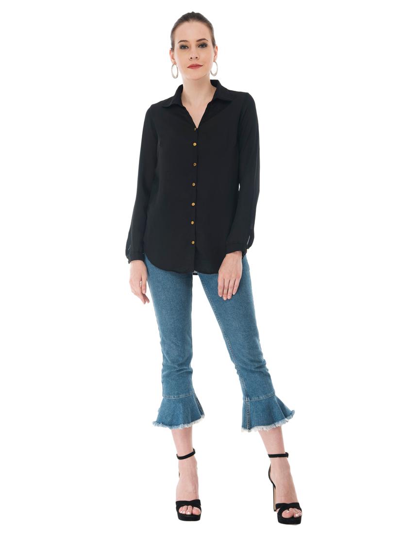 solid buttoned shirt - 18213487 - Zoom Image - 4