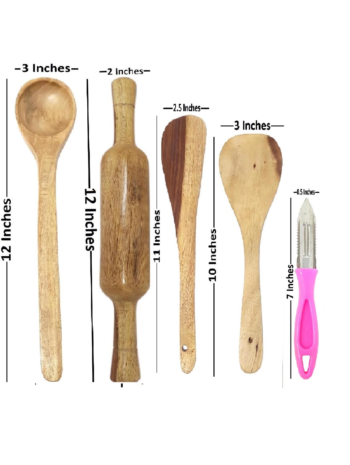 buzykart® wooden kitchen tool set - 18219060 - Standard Image - 3