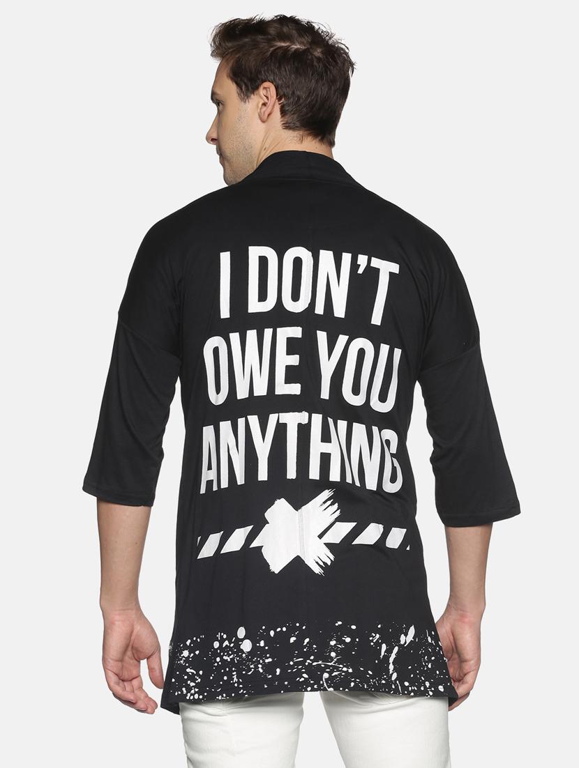 black back-printed cardigan - 18230879 - Standard Image - 2