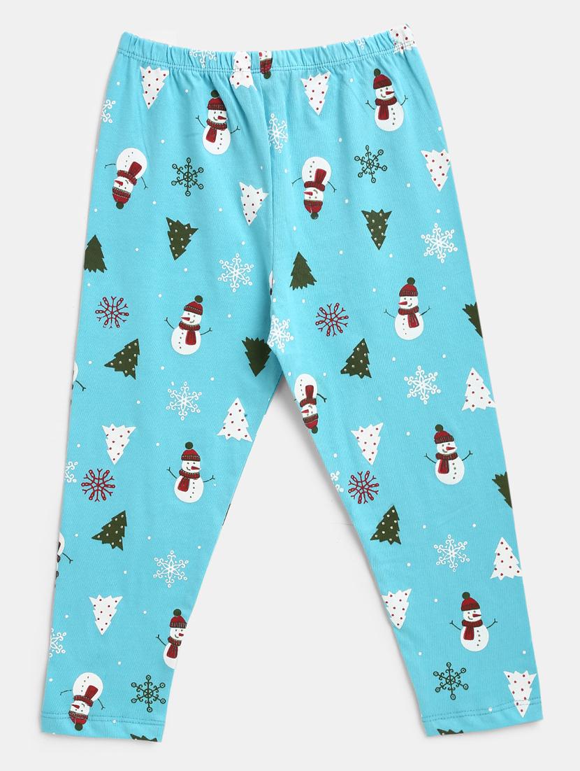 round neck printed nightwear pajama set - 18230910 - Zoom Image - 2