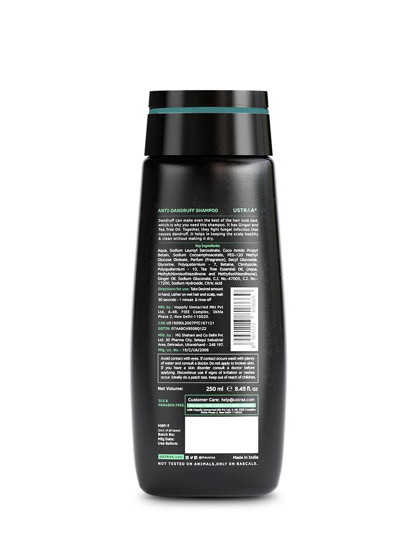 ustraa anti dandruff hair serum 200ml, anti dandruff shampoo 250ml & conditioner dailyt-use 100g - 18235888 - Standard Image - 6