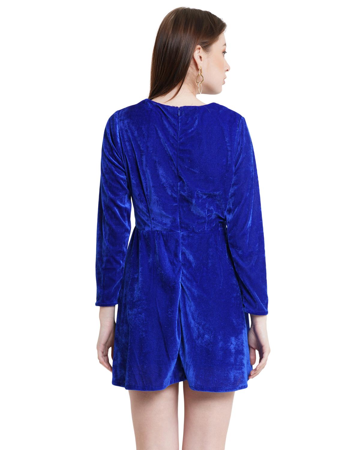 women's fit & flare solid dress - 18240094 - Zoom Image - 2