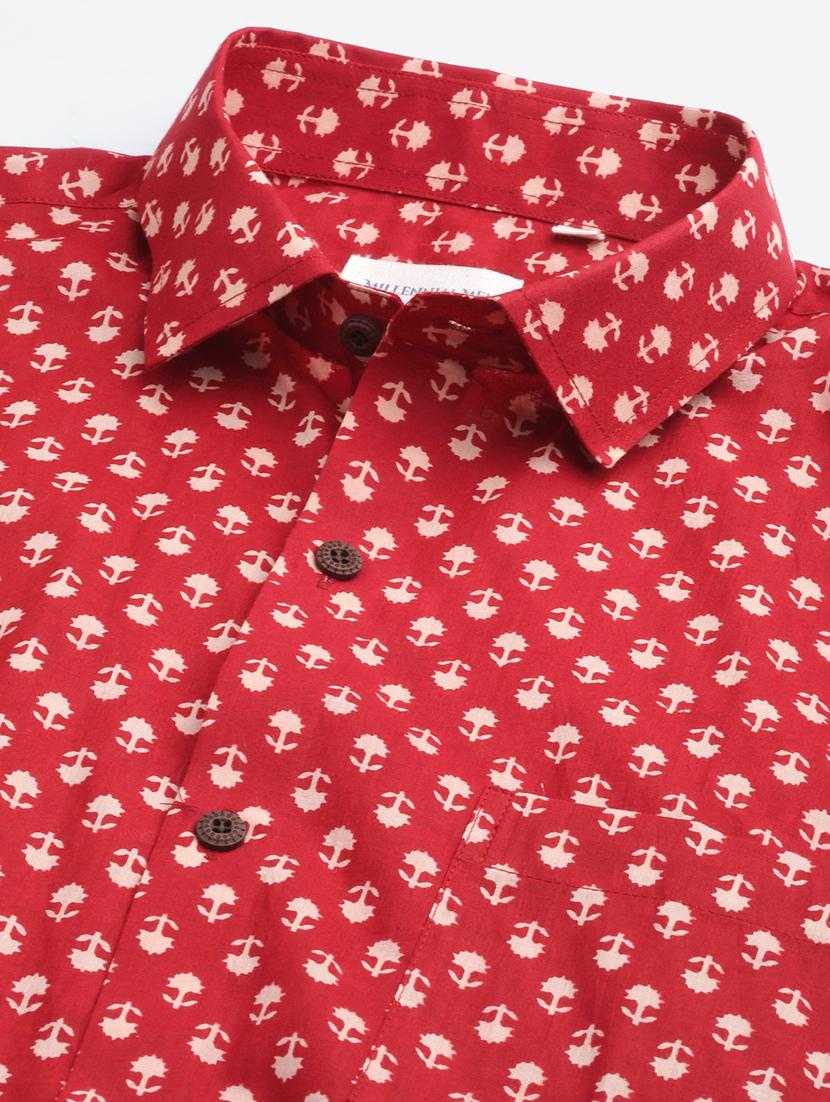 mens florals casual shirt - 18254049 - Zoom Image - 4