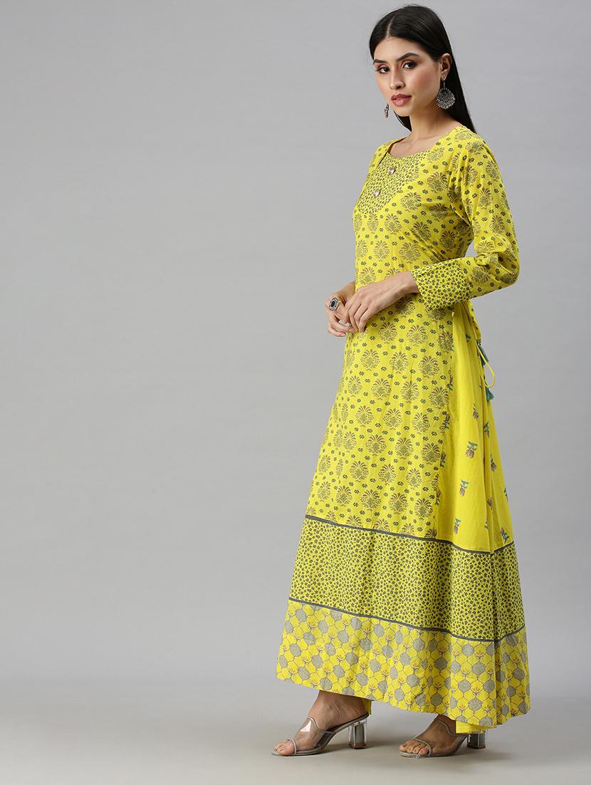lime printed suit set - 18260915 - Zoom Image - 2