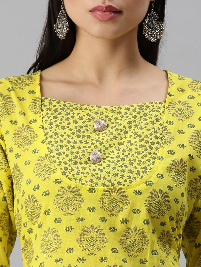 lime printed suit set - 18260915 - Standard Image - 5