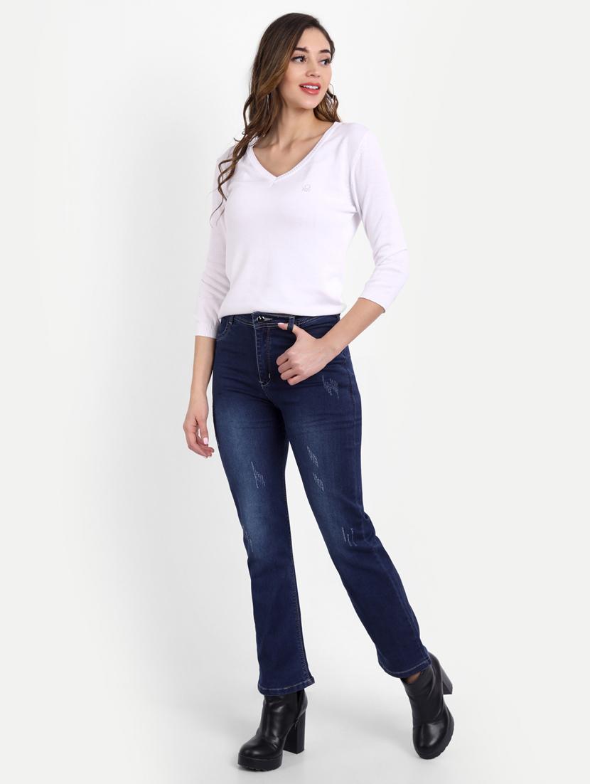 women's distress bootcut jeans - 18272565 - Zoom Image - 3
