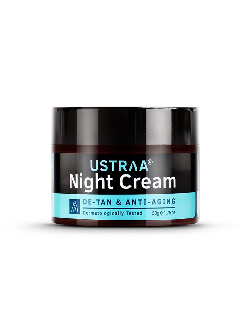 ustraa night cream - de-tan and anti-aging-50g & face wash for dry skin-200g - 18274739 - Standard Image - 3