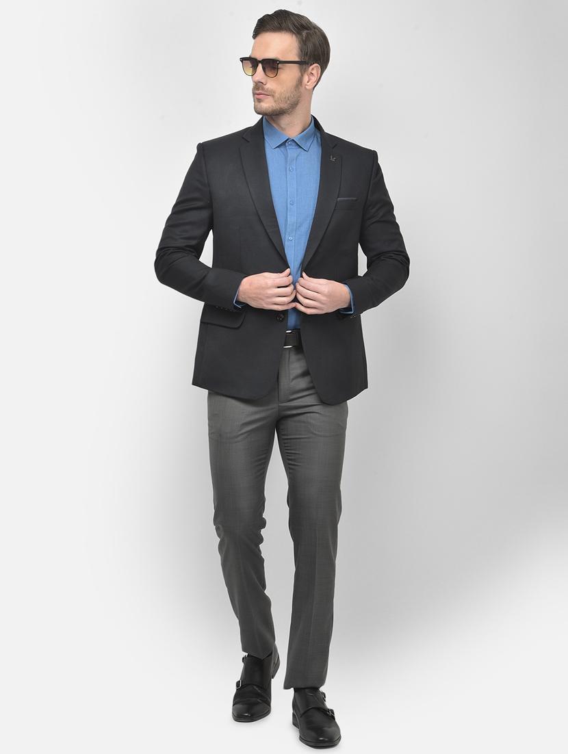 black solid formal blazer - 18277561 - Zoom Image - 3