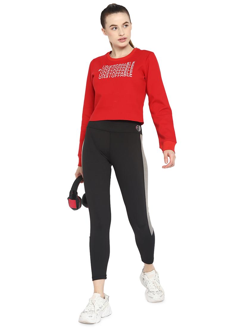 women's chest print sweatshirt - 18283132 - Zoom Image - 3