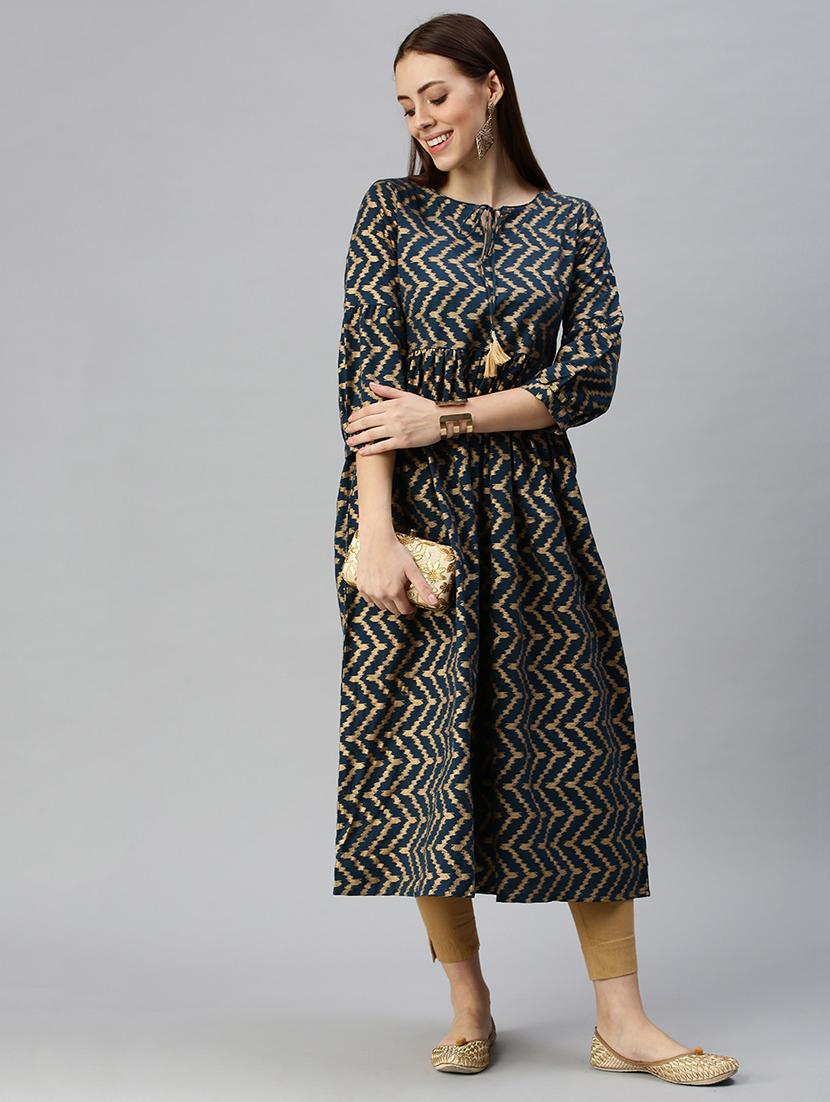 women's flared kurta - 18284936 - Standard Image - 3